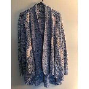 Blue/cream light cardigan